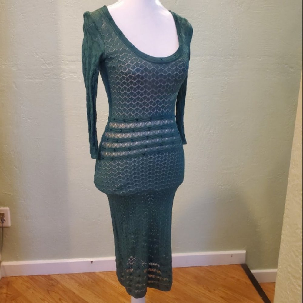 Venus Green Rhinestone Dress